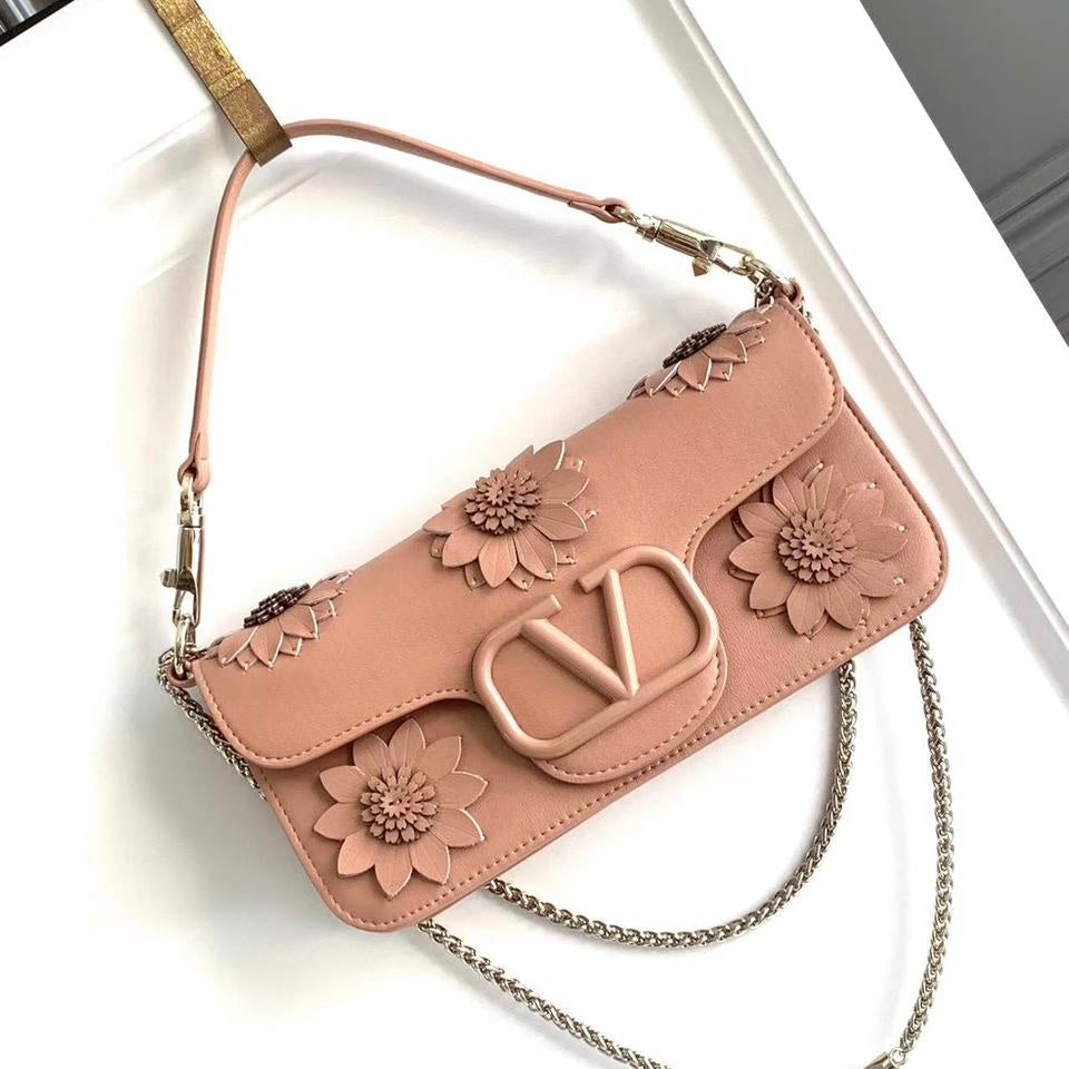 Loco Shoulder Bag With Appliqué flower
