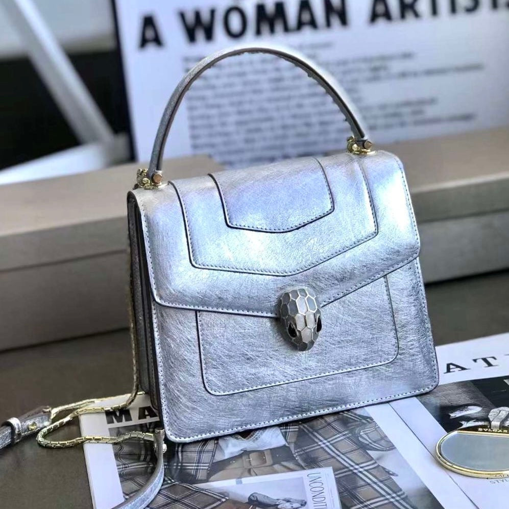 Serpenti Forever Snake Leather Bag