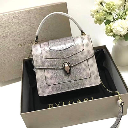 Serpenti Forever Snake Leather Bag