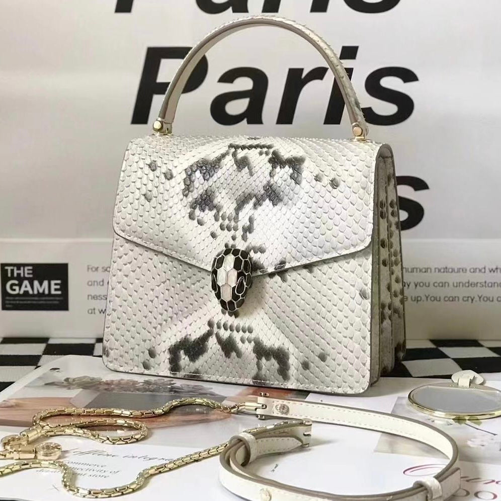 Serpenti Forever Snake Leather Bag