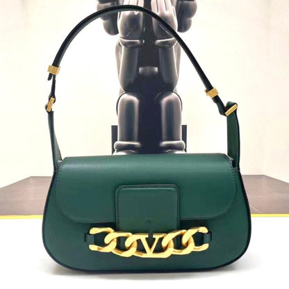 VLogo leather crossbody bag