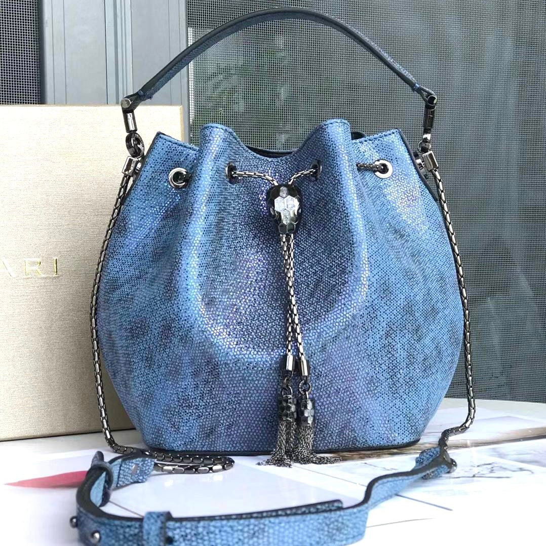 serpenti forever bucket snakeskin Shoulder Bag