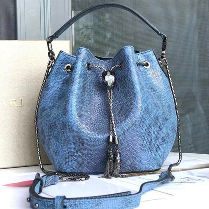 serpenti forever bucket snakeskin Shoulder Bag