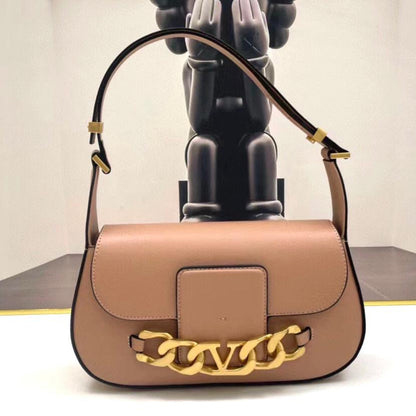 VLogo leather crossbody bag