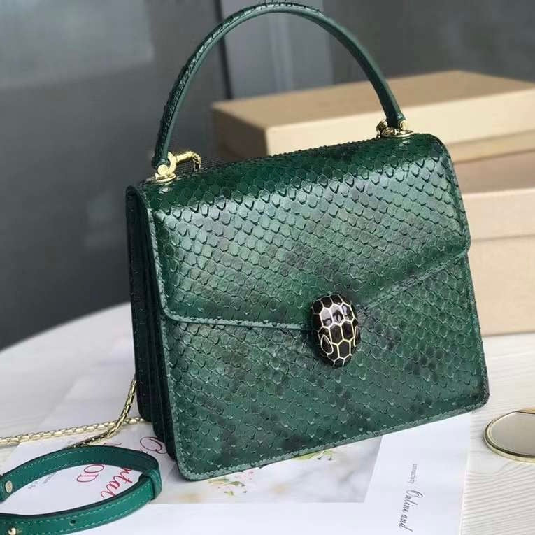 Serpenti Forever Snake Leather Bag