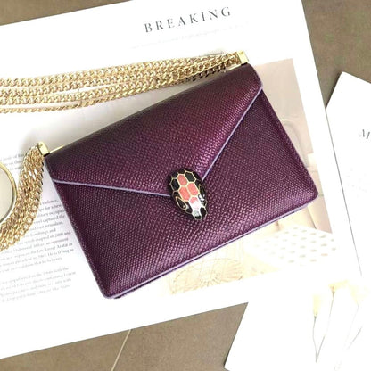 Serpenti Forever Shoulder Metallic Bag
