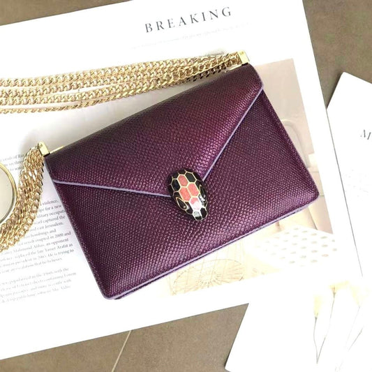 Serpenti Forever Shoulder Metallic Bag