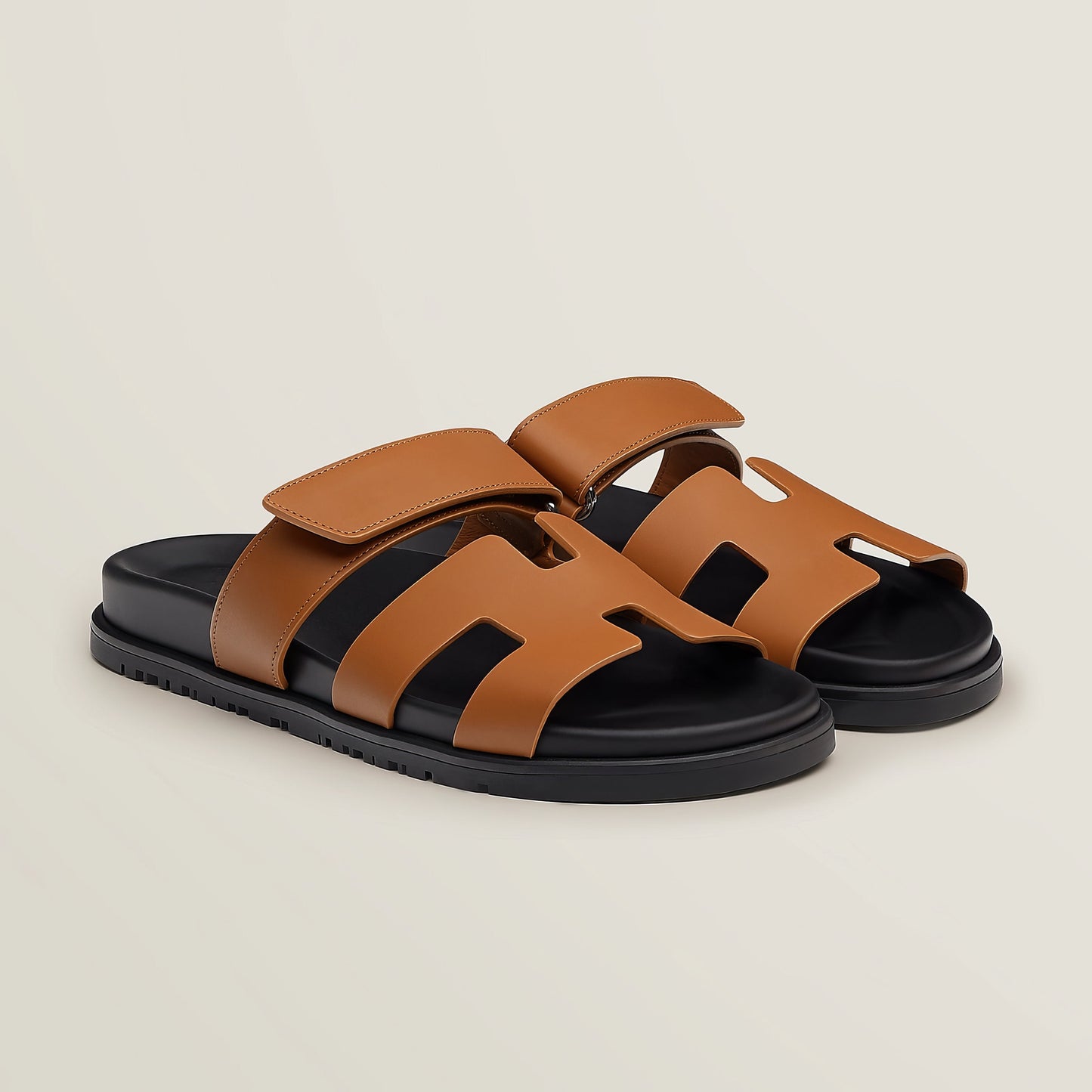 Iconic H-Cut Leather Sandals