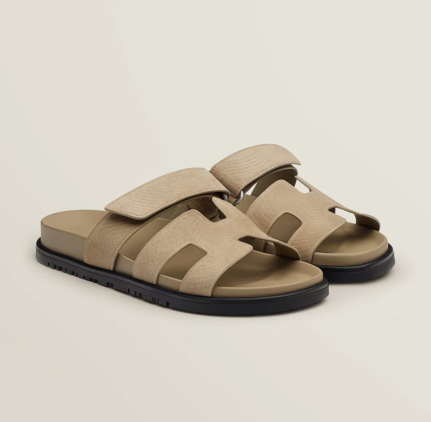 Iconic H-Cut Leather Sandals