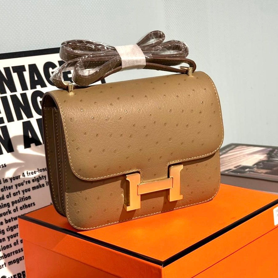 Constance Ostrich Bag