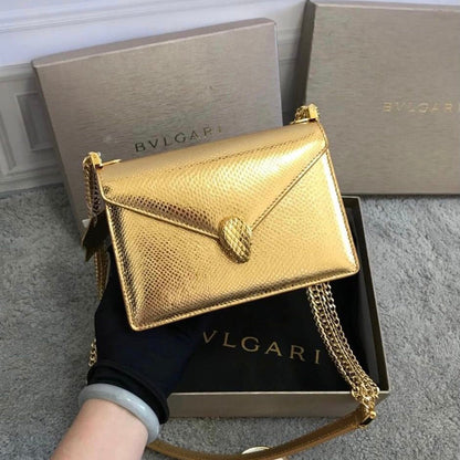 Serpenti Forever Shoulder Metallic Bag