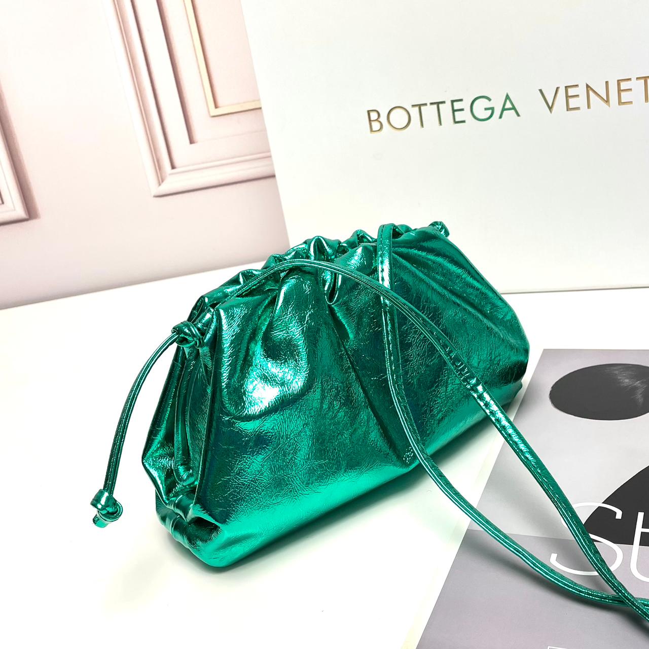 Jodie Mini metallic leather tote Bag