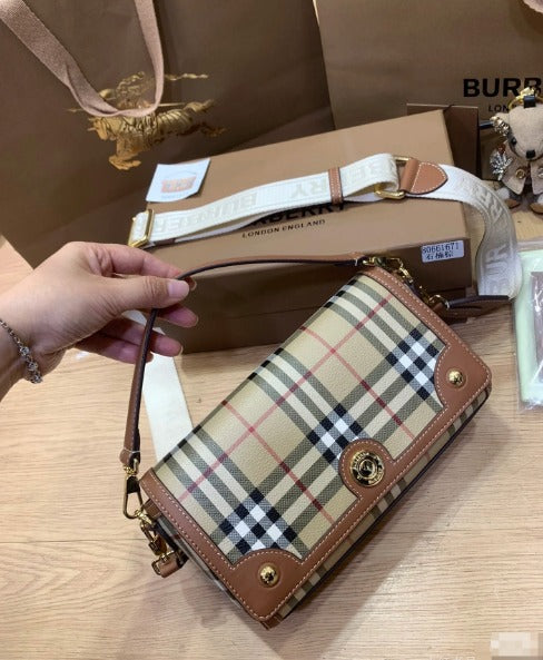 Vintage Check logo-plaque shoulder bag