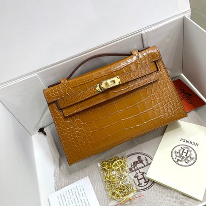 Kelly Crocodile Small 22Cm Bag