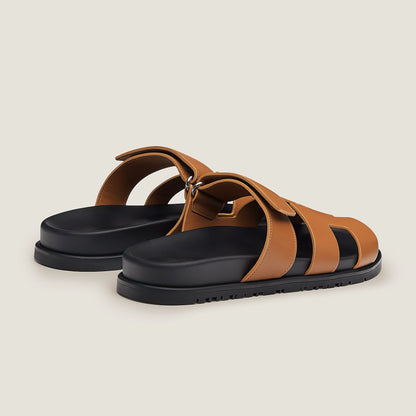 Iconic H-Cut Leather Sandals