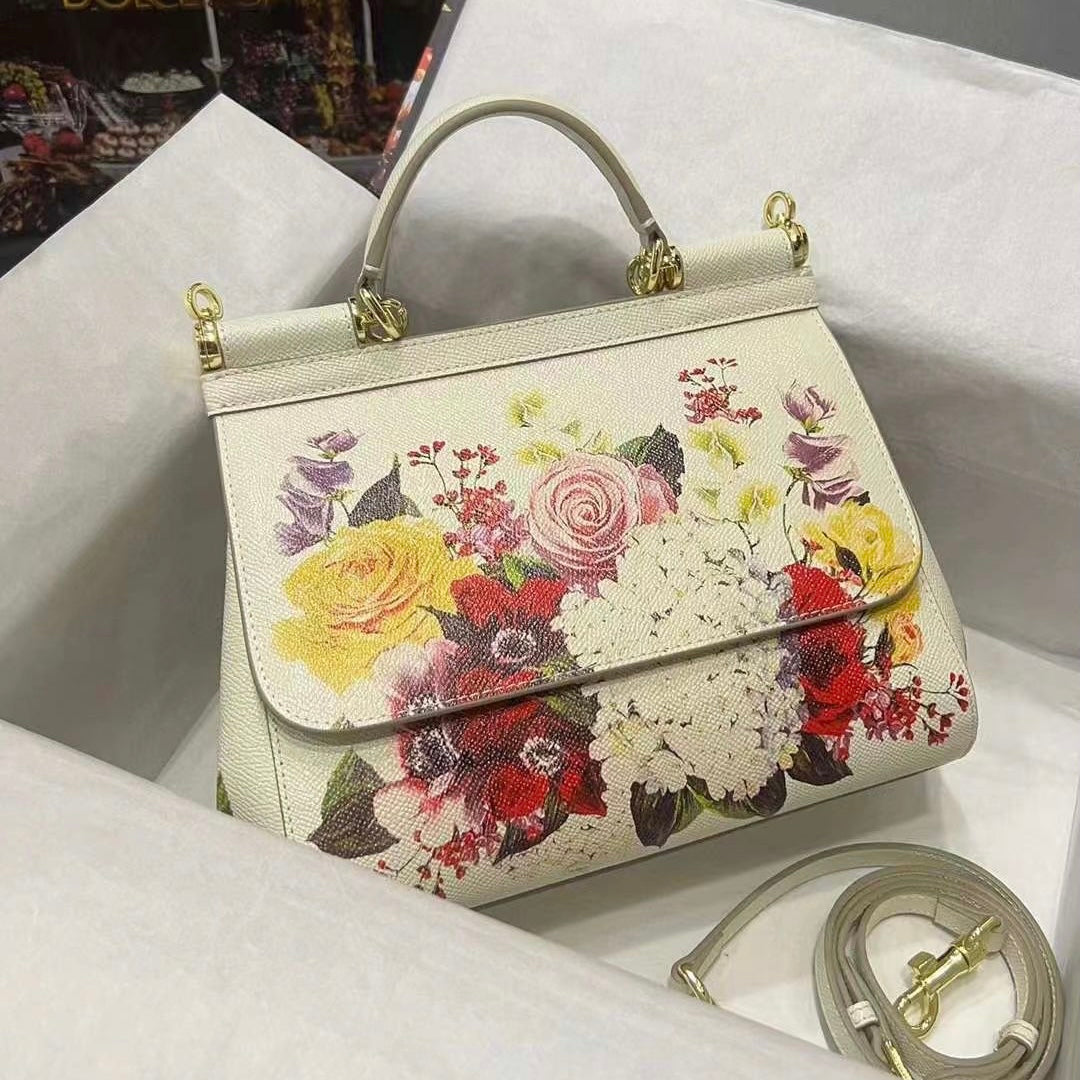 Sicily Floral-printed Shoulder Bag