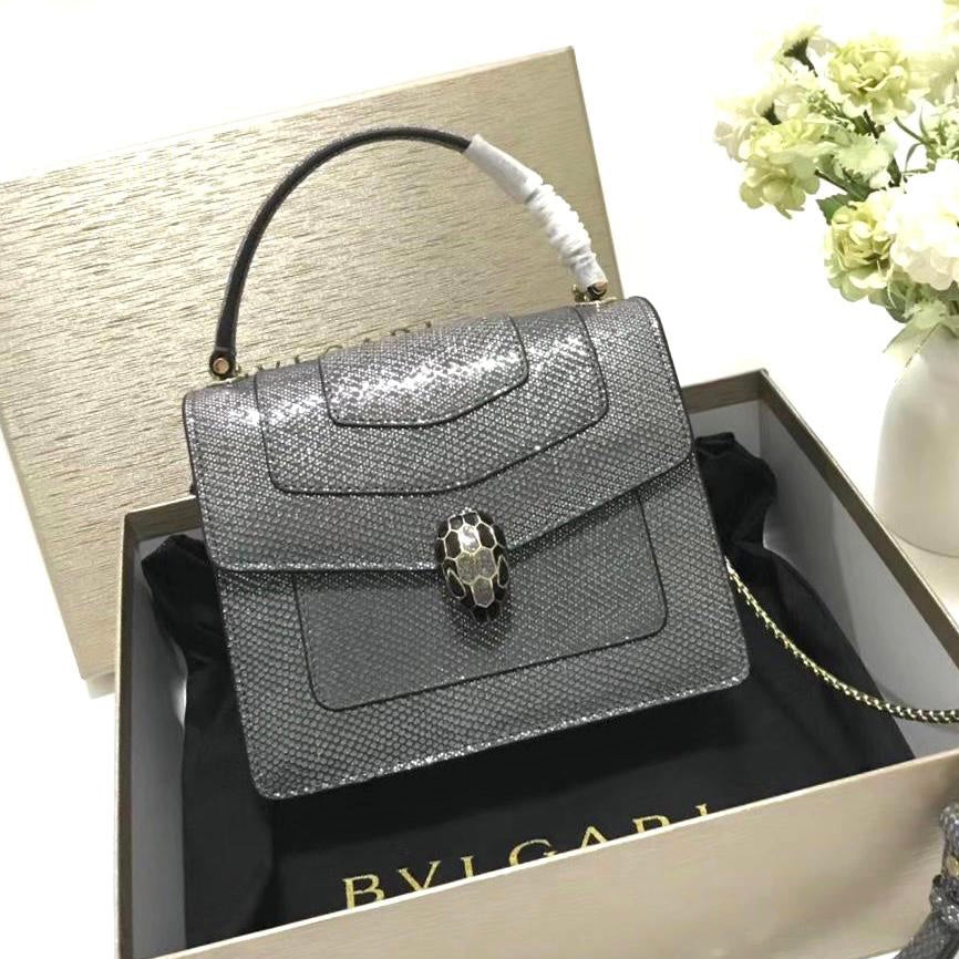 Serpenti Forever Snake Leather Bag