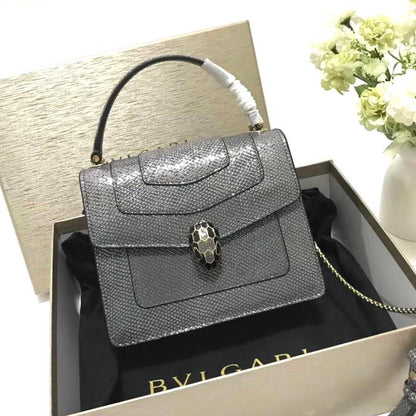 Serpenti Forever Snake Leather Bag