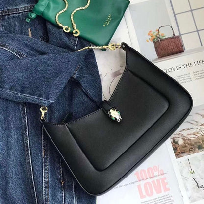 Serpenti Baia Shoulder Soft leather Bag