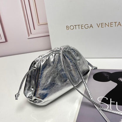 Jodie Mini metallic leather tote Bag