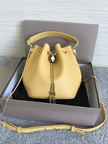 serpenti forever  bucket soft leather Shoulder Bag