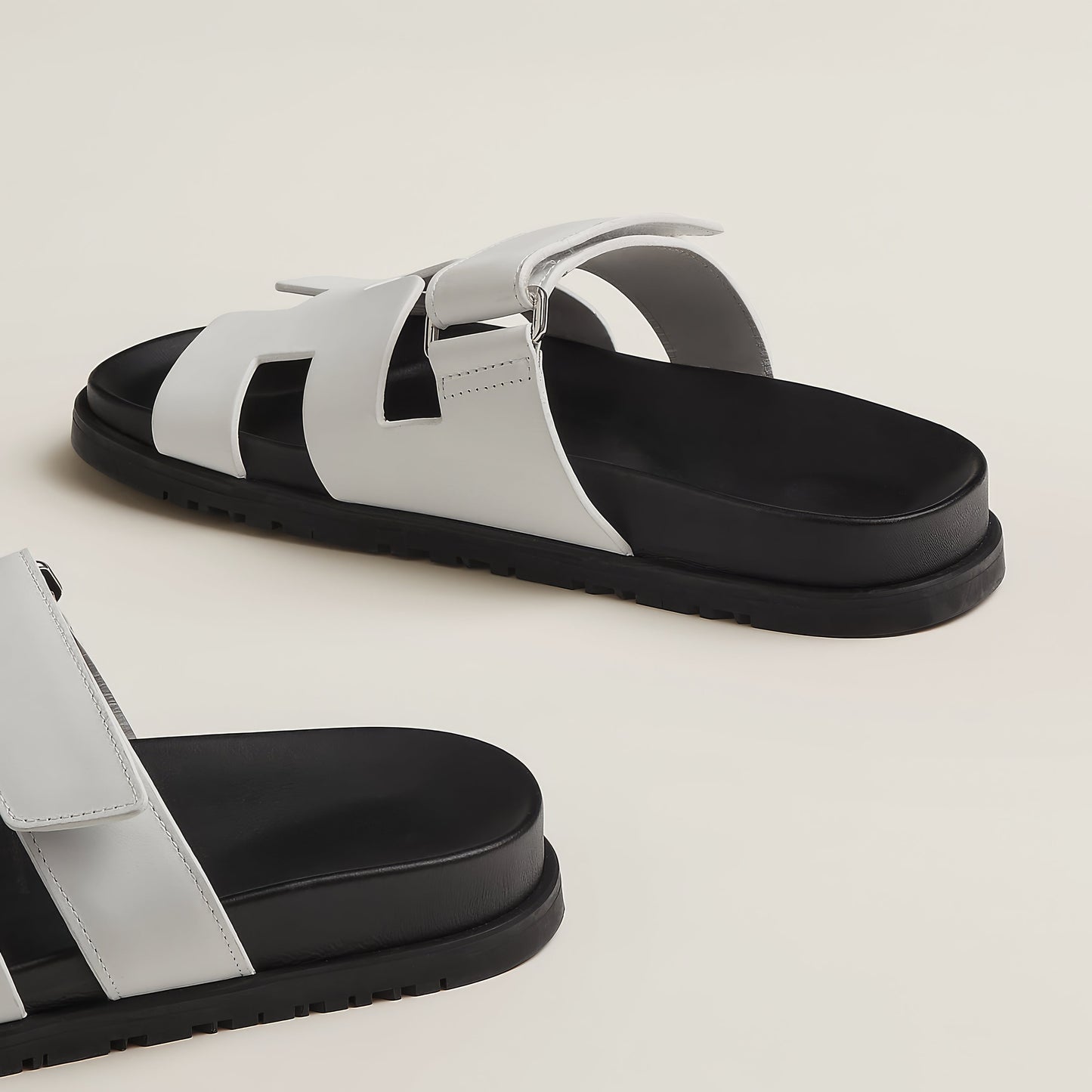 Iconic H-Cut Leather Sandals