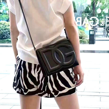 Small Leather Dg Logo Bag