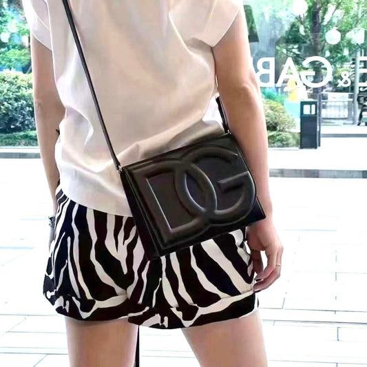 Small Leather Dg Logo Bag