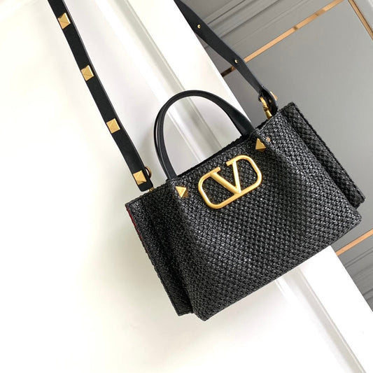 Small Straw Summer Tote Bag