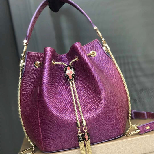 serpenti forever bucket snakeskin Shoulder Bag