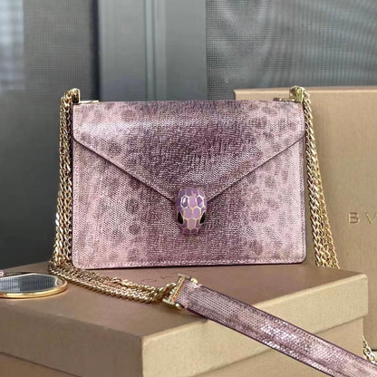 Serpenti Forever Shoulder Metallic Bag