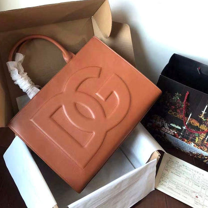 Leather Dg Logo Bag