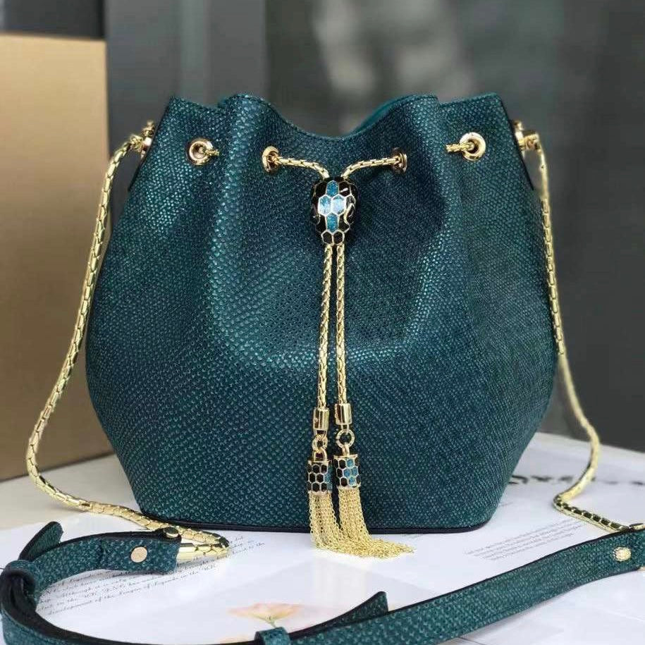 serpenti forever bucket snakeskin Shoulder Bag