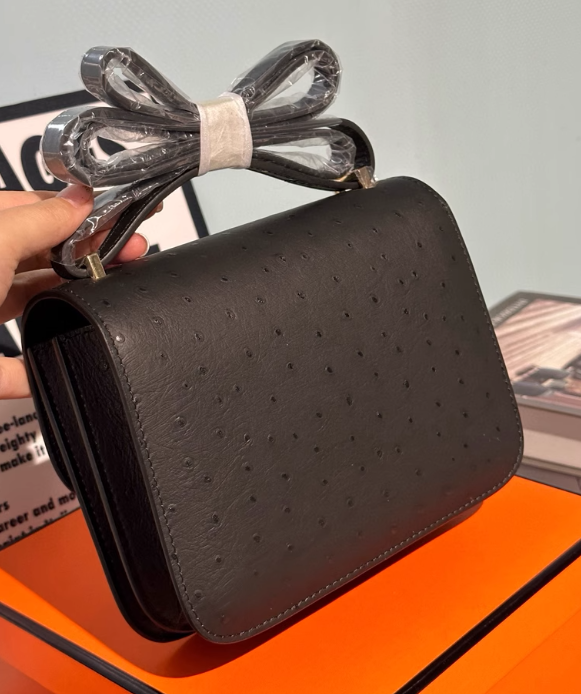 Constance Ostrich Bag