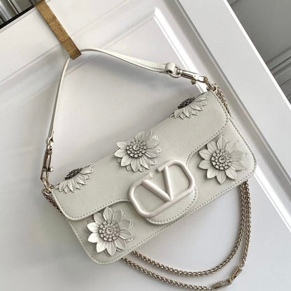 Loco Shoulder Bag With Appliqué flower