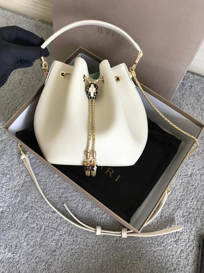 serpenti forever  bucket soft leather Shoulder Bag