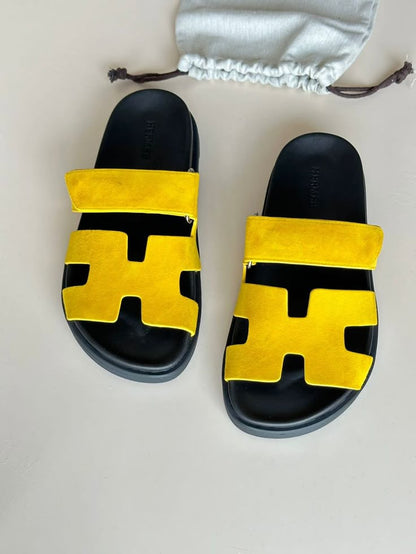 Iconic H-Cut Leather Sandals