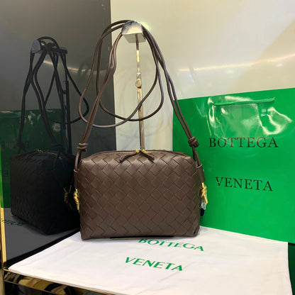 Mini Loop Crossbody in Intrecciato Leather Bag