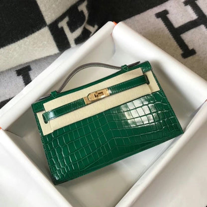 Kelly Crocodile Small 22Cm Bag