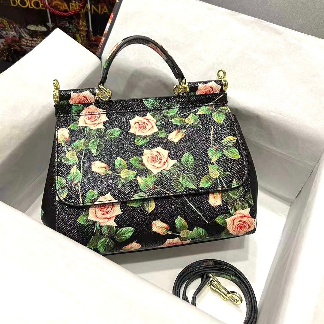 Sicily Floral-printed Shoulder Bag