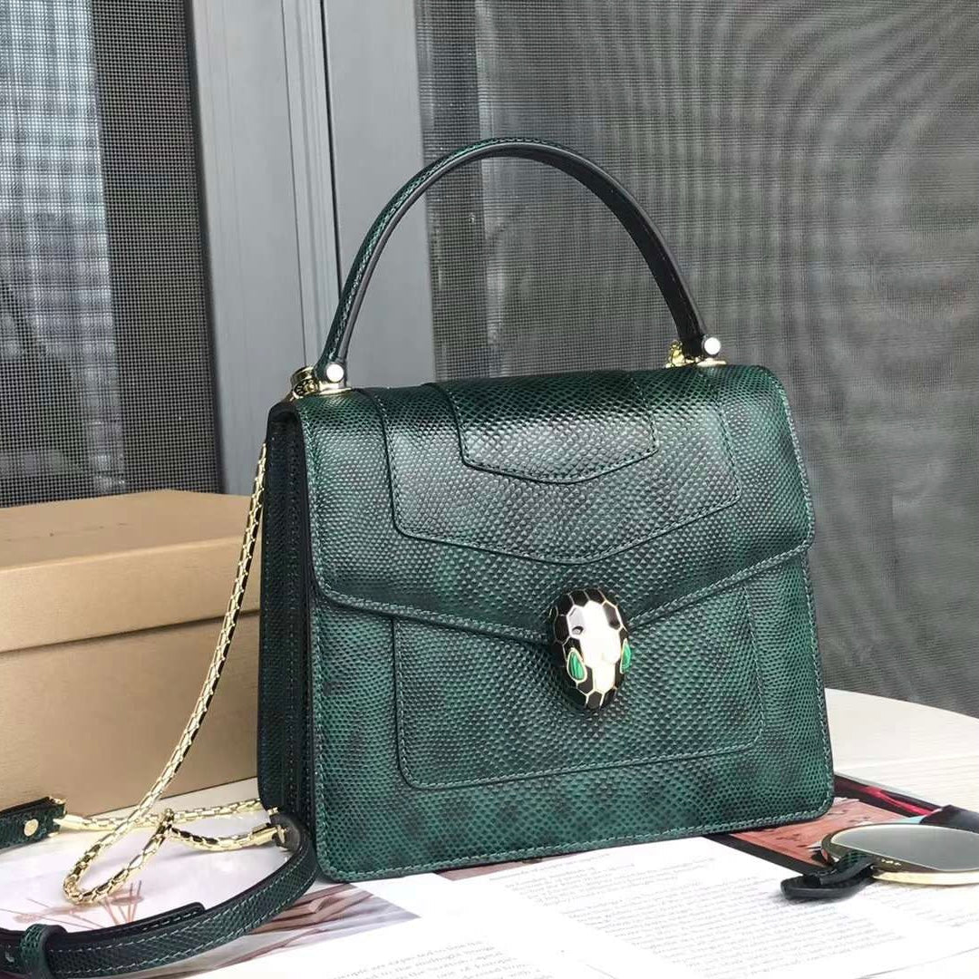 Serpenti Forever Snake Leather Bag