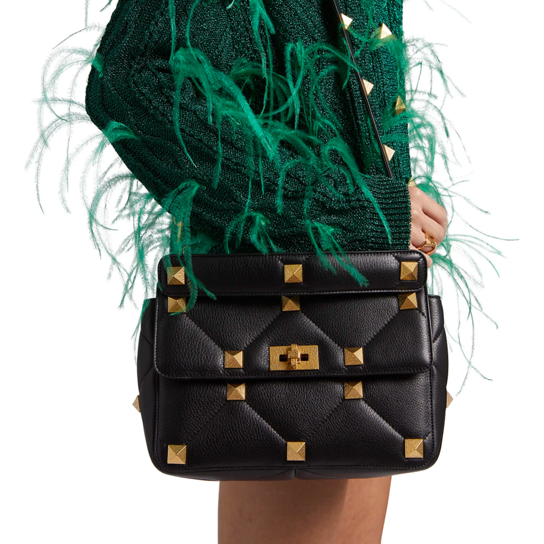 Roman stud shoulder bag