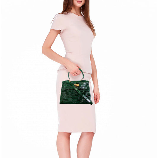 Kelly Mini Crocodile 21 Cm Bag