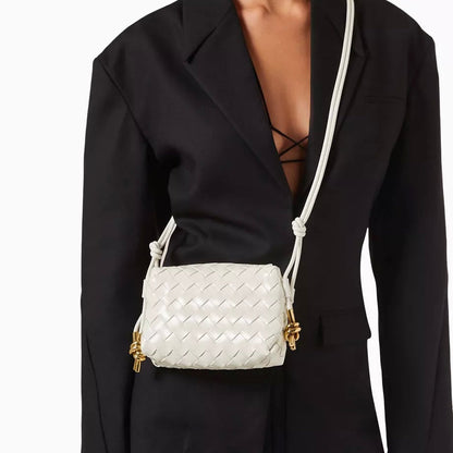 Mini Loop Crossbody in Intrecciato Leather Bag