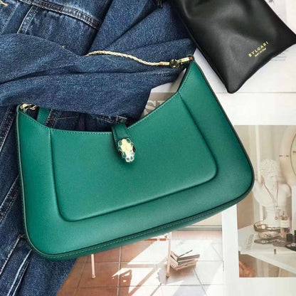 Serpenti Baia Shoulder Soft leather Bag