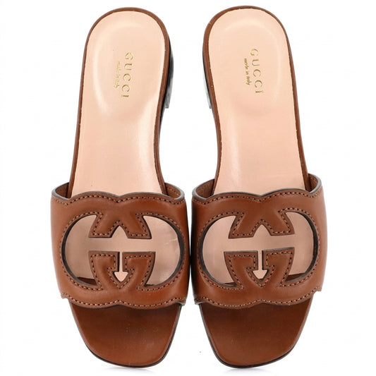 GCC interlocking G cut-out Sandal