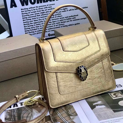 Serpenti Forever Snake Leather Bag