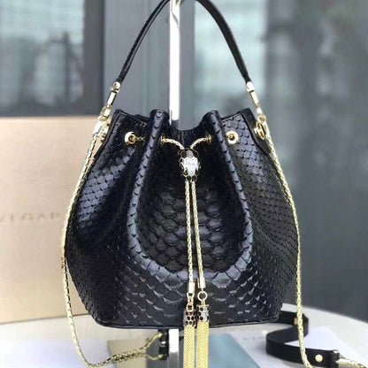 serpenti forever bucket snakeskin Shoulder Bag
