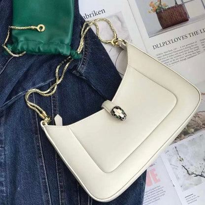 Serpenti Baia Shoulder Soft leather Bag