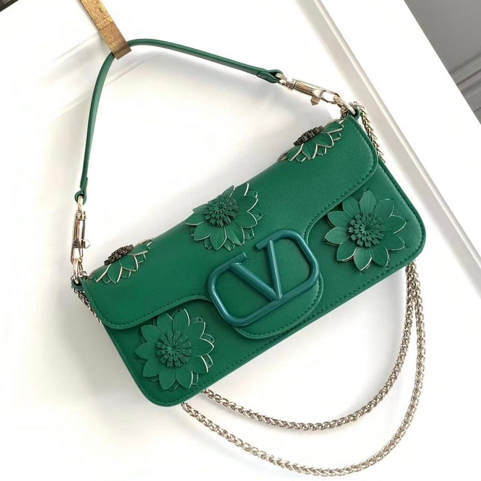 Loco Shoulder Bag With Appliqué flower